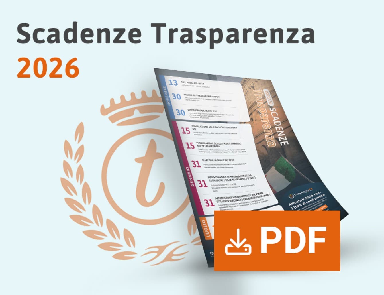 Adempimenti Trasparenza Amministrativa gennaio 2026: il calendario completo per RPCT
