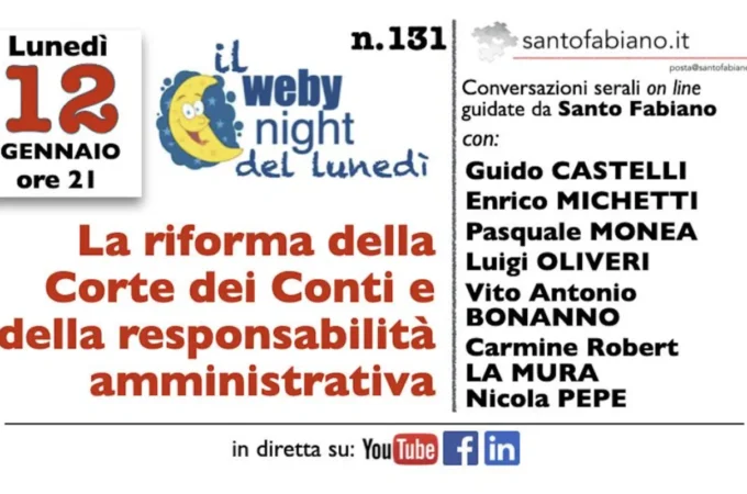 La riforma della Corte dei Conti e della responsabilità amministrativa: un webinar per capire cosa cambia
